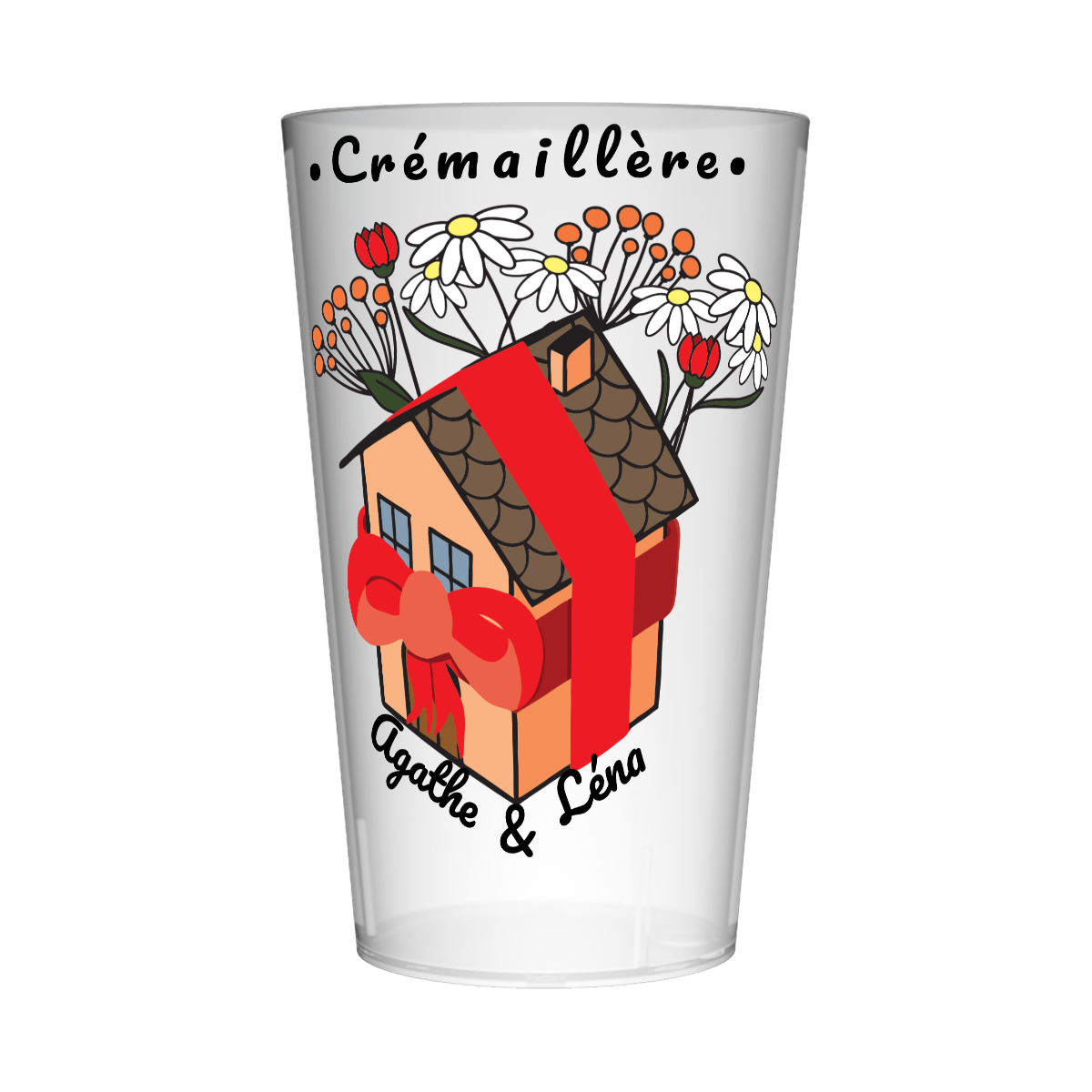 Gobelet personnalisé Crémaillère Maison Fleurie
