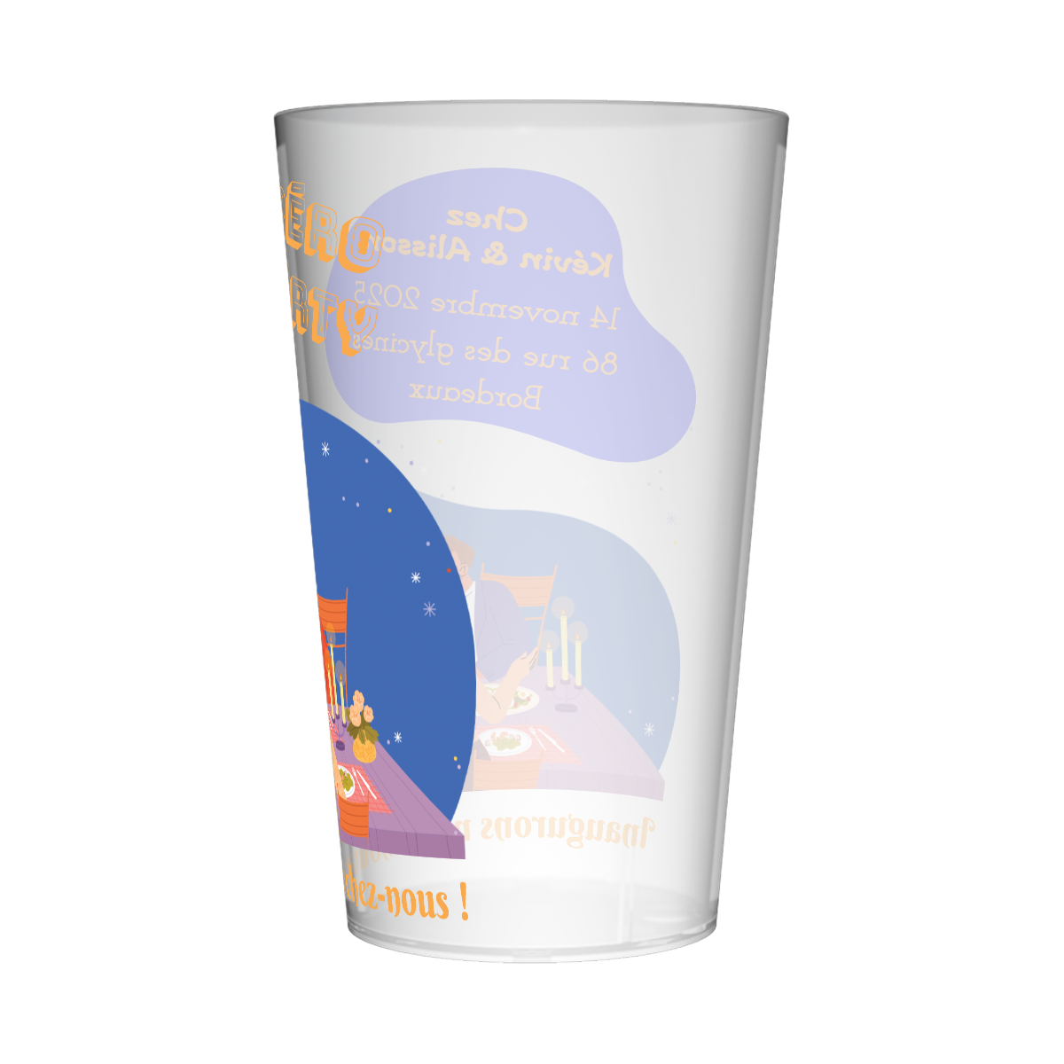 Gobelet personnalisé Crémaillère Apéro Party 2