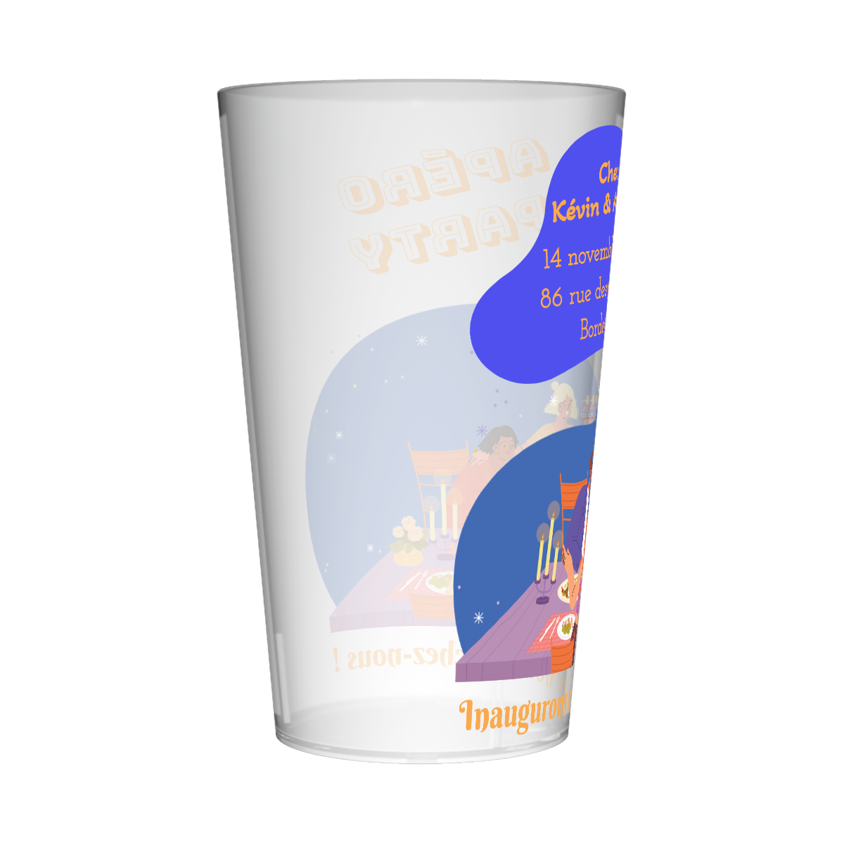 Gobelet personnalisé Crémaillère Apéro Party 3