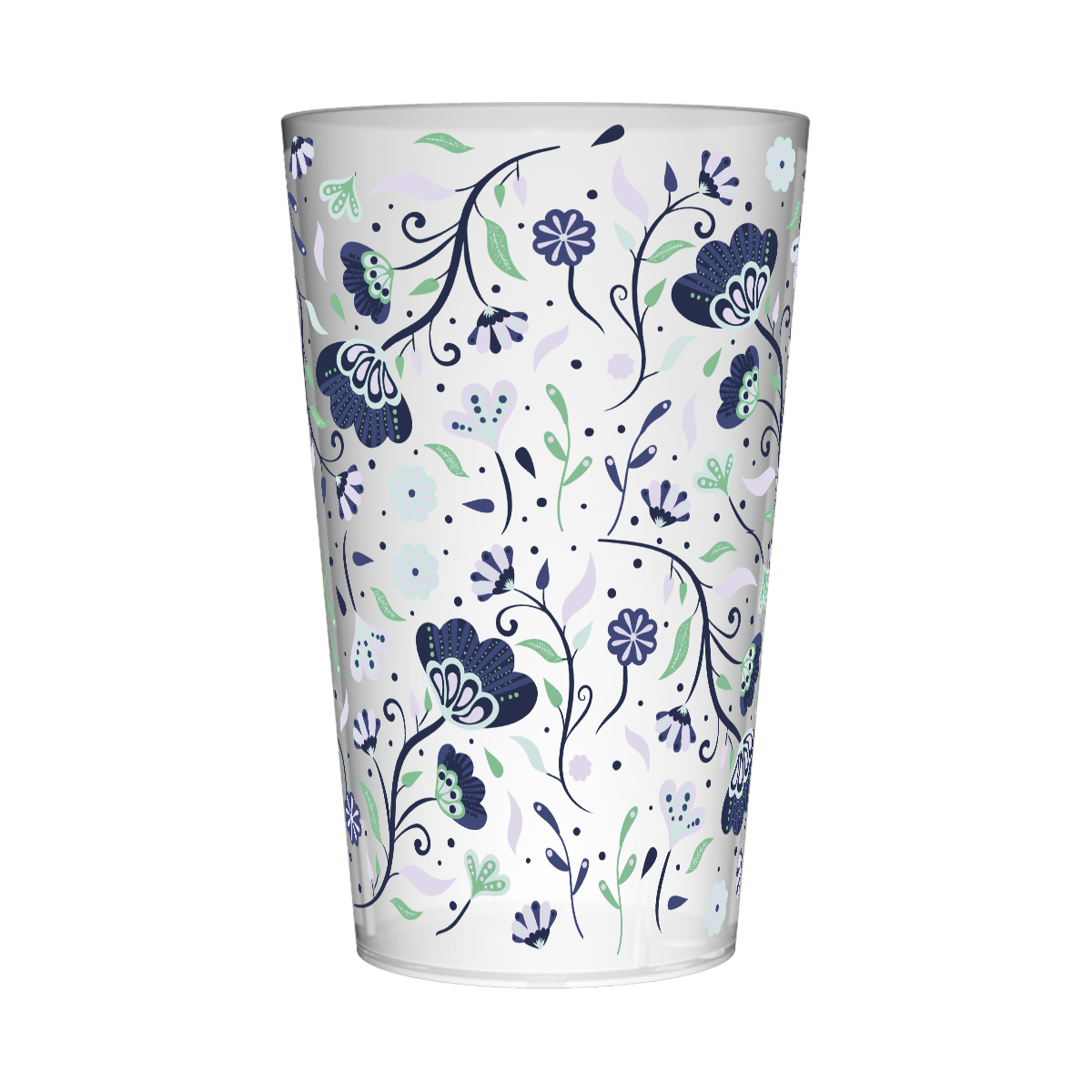 Gobelet personnalisé Déco Fleurs Bleues