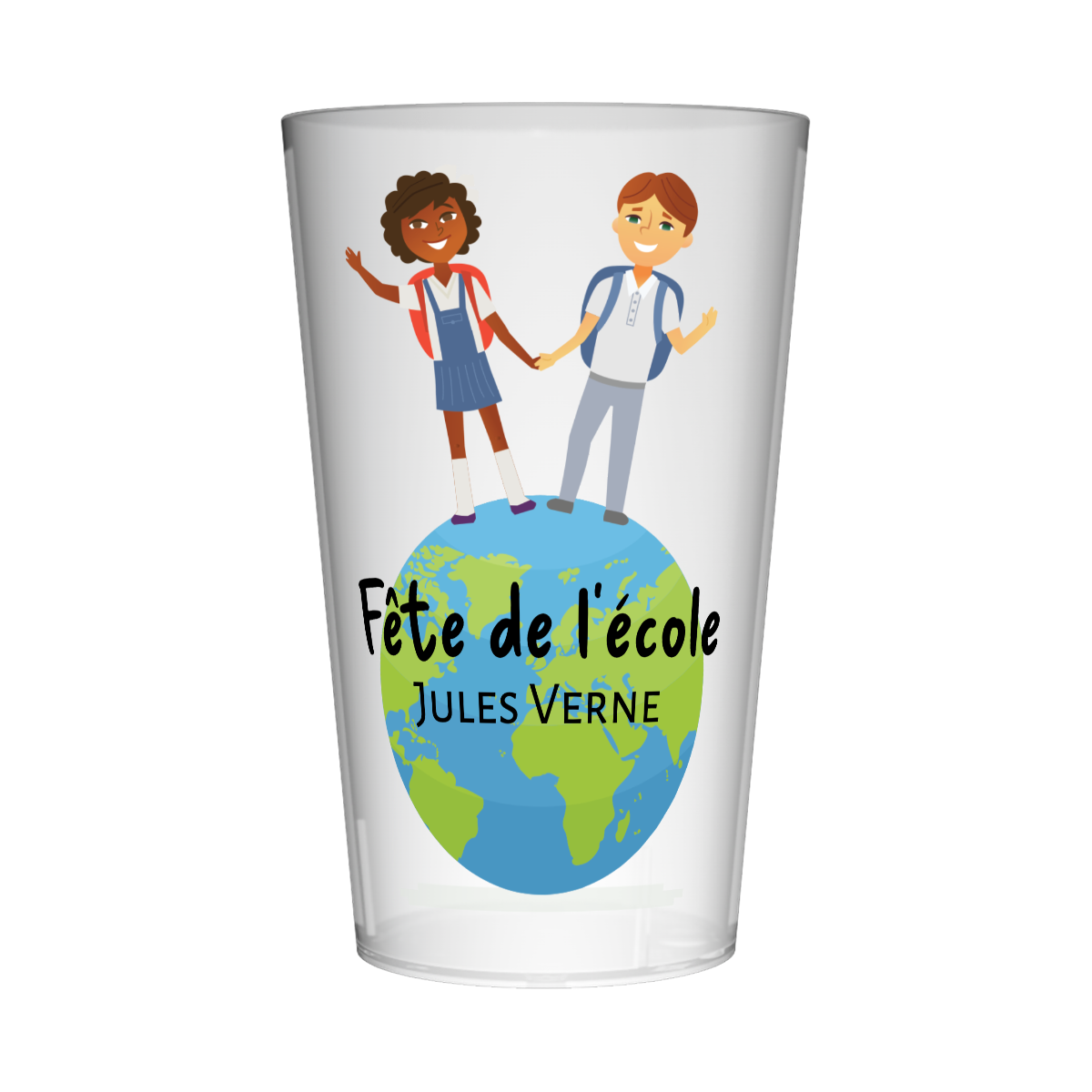 Gobelet personnalisé Fête des écoles Planète