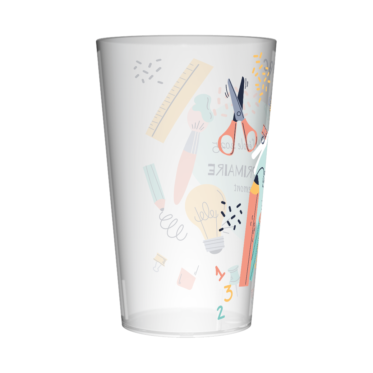 Gobelet personnalisé Fête des écoles Trousse 2