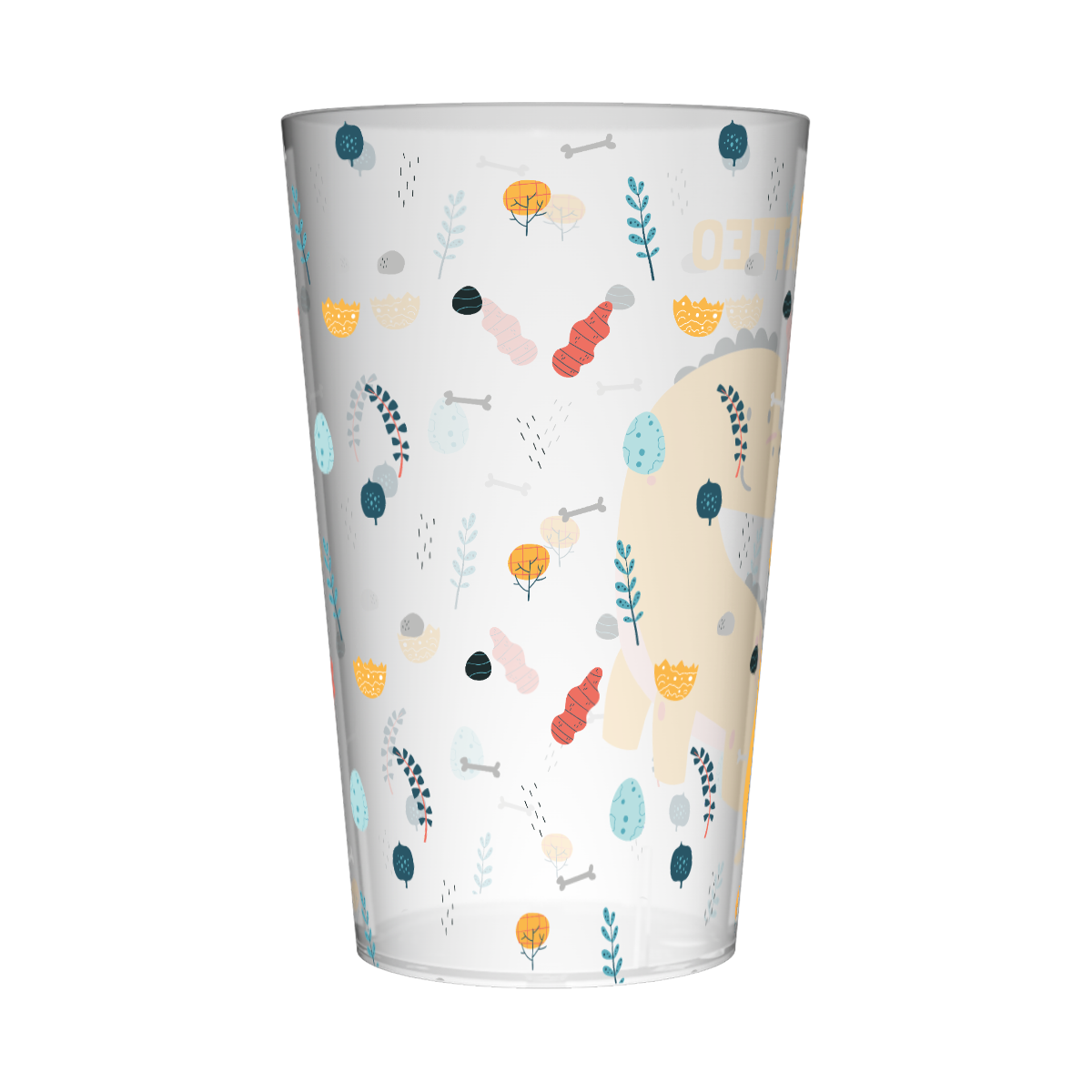 Gobelet personnalisé Enfant Dino Jaune 3