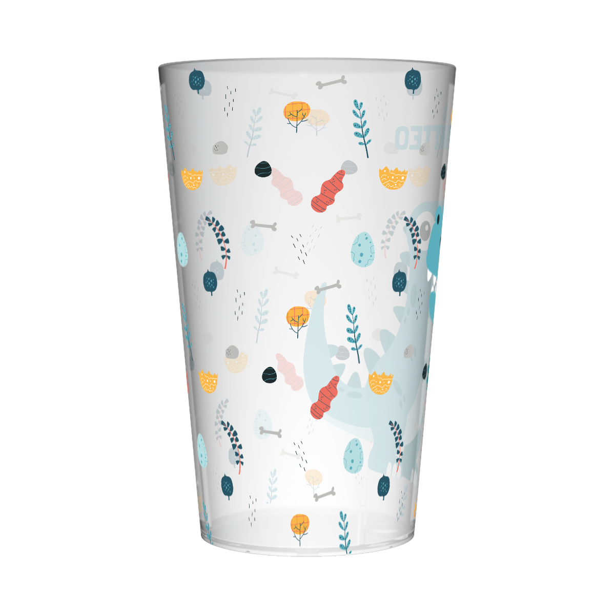 Gobelet personnalisé Enfant Dino Bleu 3