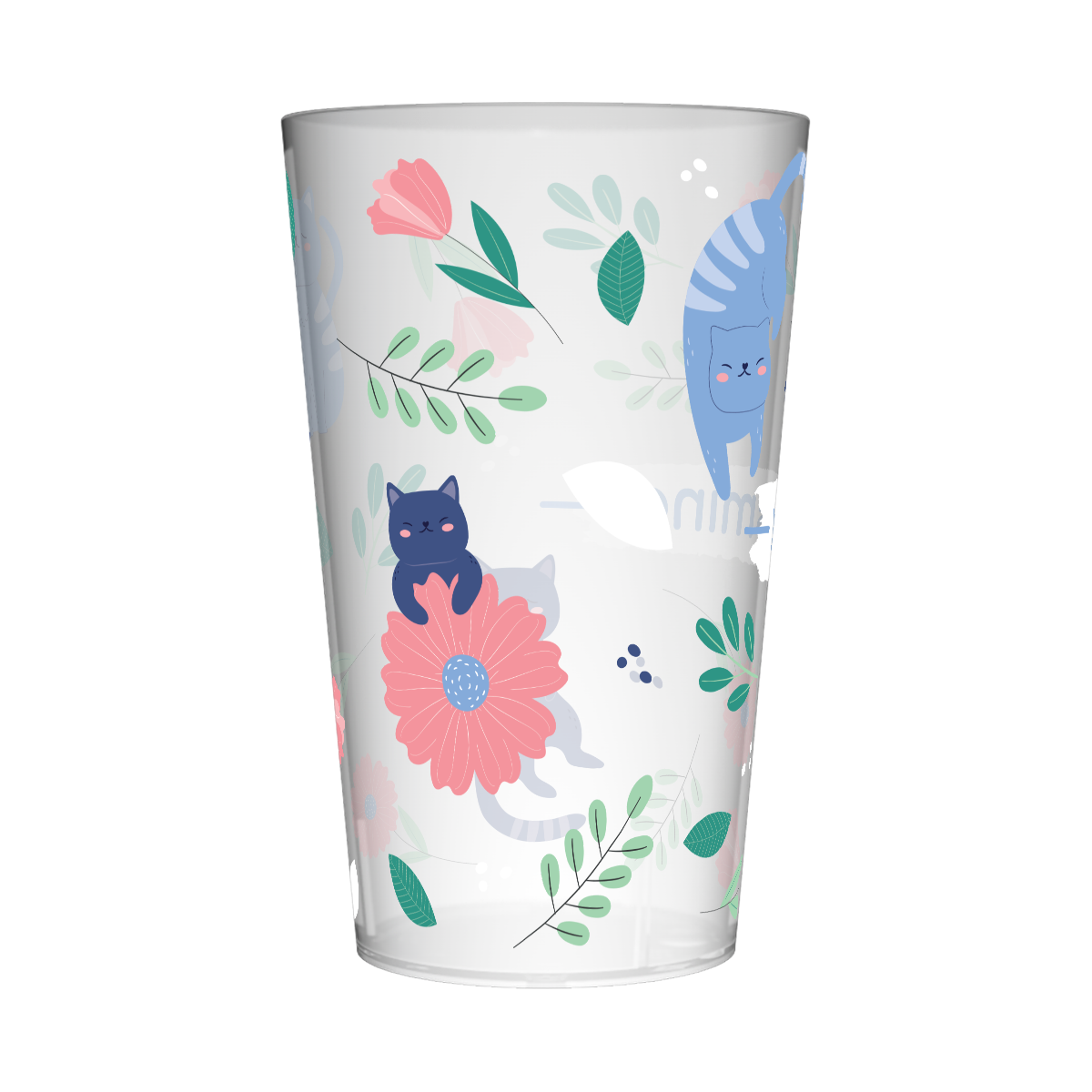 Gobelet personnalisé Enfant Floral & Chat 3