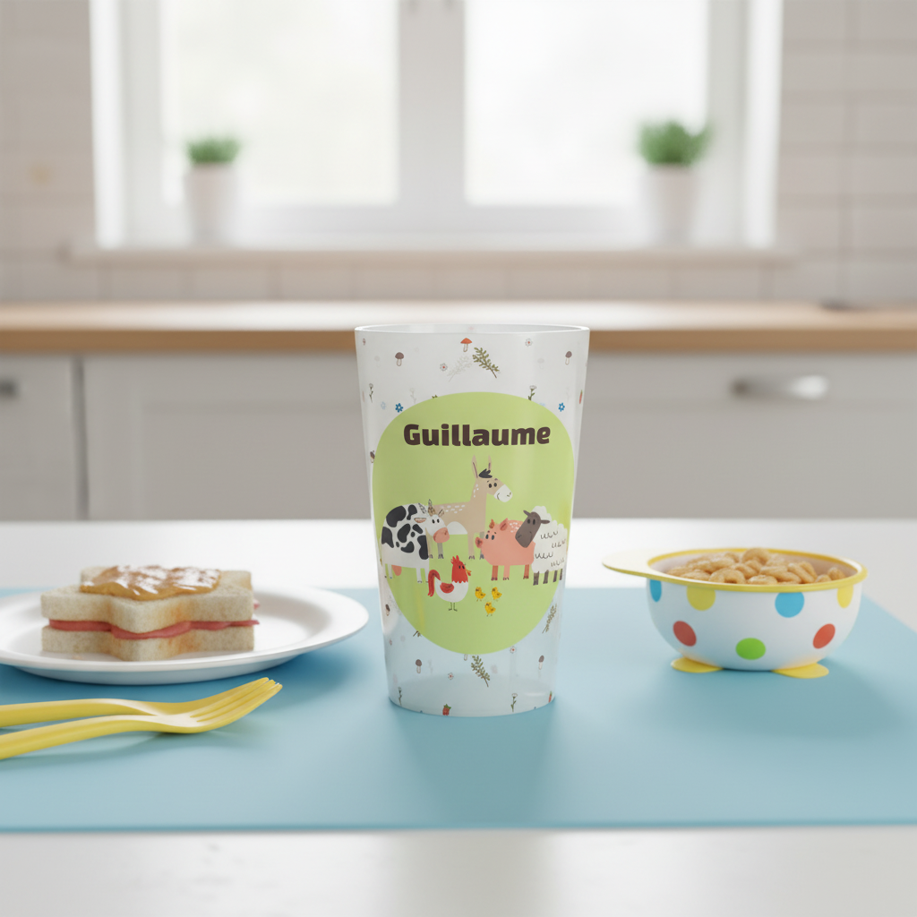 Gobelet personnalisé Enfant Ferme ambiance
