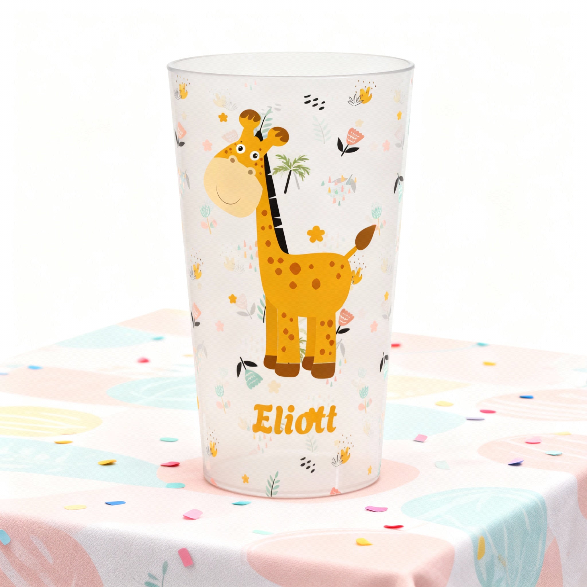 Gobelet personnalisé Enfant Girafe ambiance