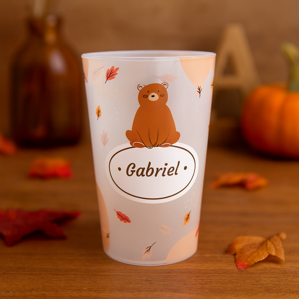 Gobelet personnalisé Enfant Ours ambiance