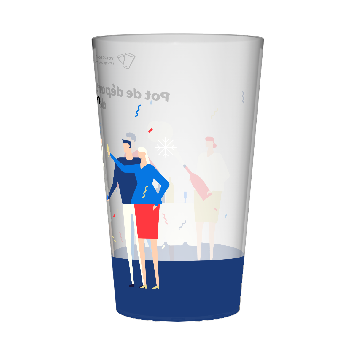 Gobelet personnalisé Entreprise Pot de départ 3