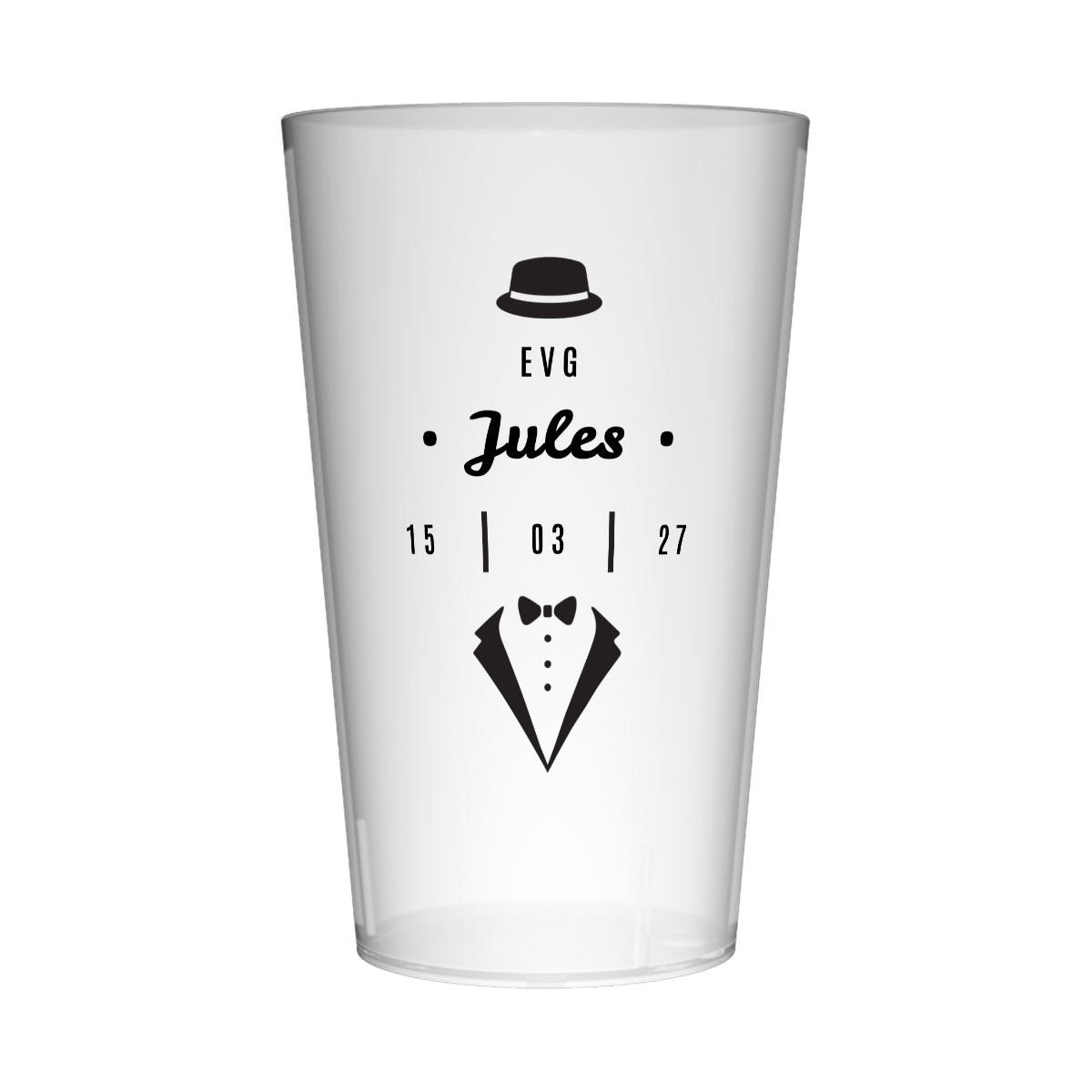 Gobelet personnalisé pour EVG Chapeau & Costume