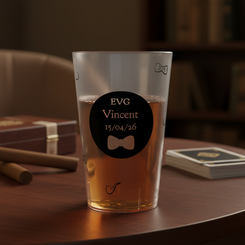 gobelet personnalise evg pipi et noeud papillon