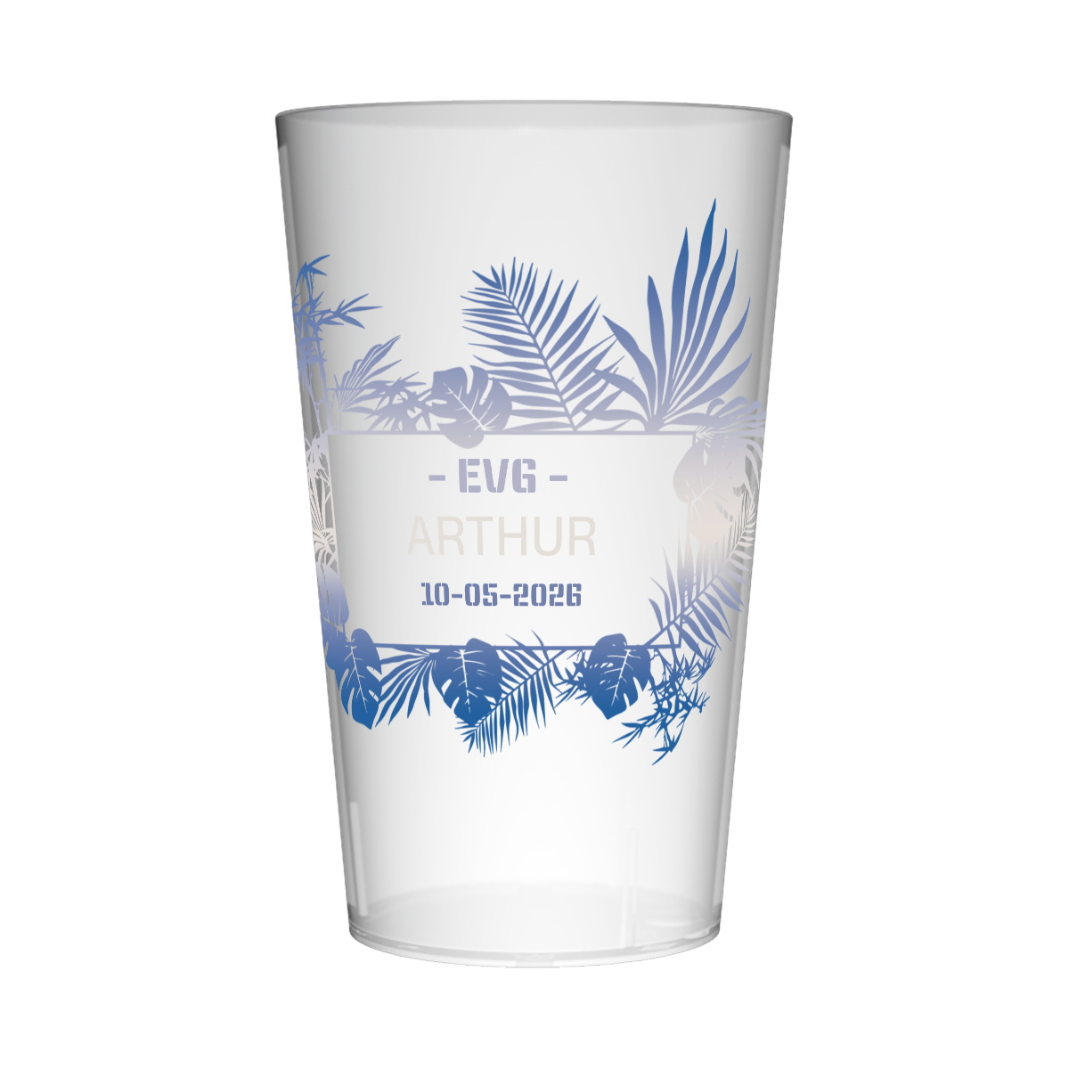 Gobelet personnalisé pour EVG Ibiza Bleu