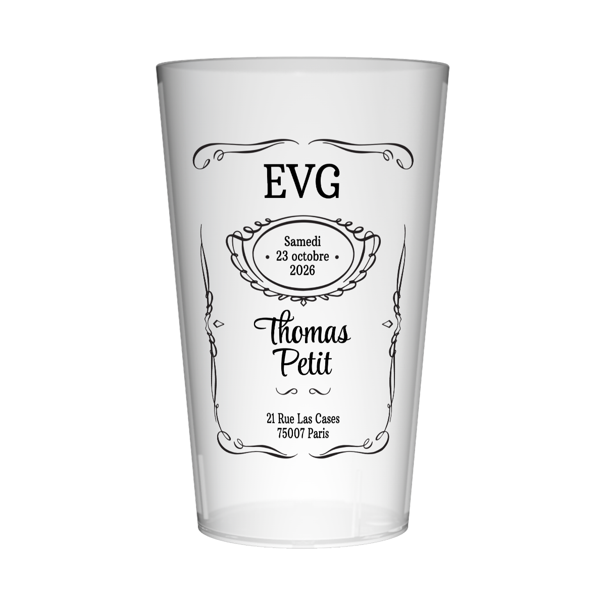 Gobelet personnalisé pour EVG Whisky