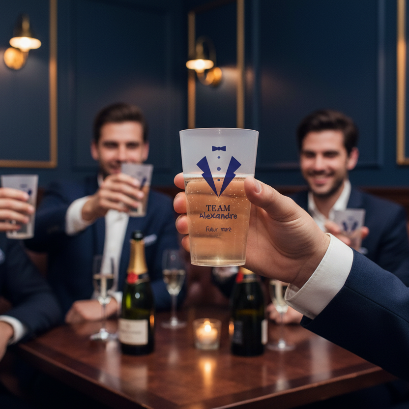 gobelet personnalise evg costume bleu