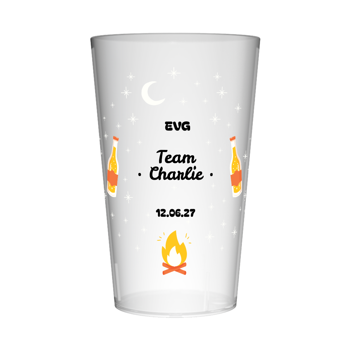 Gobelet personnalisé pour EVG Feu de Camp