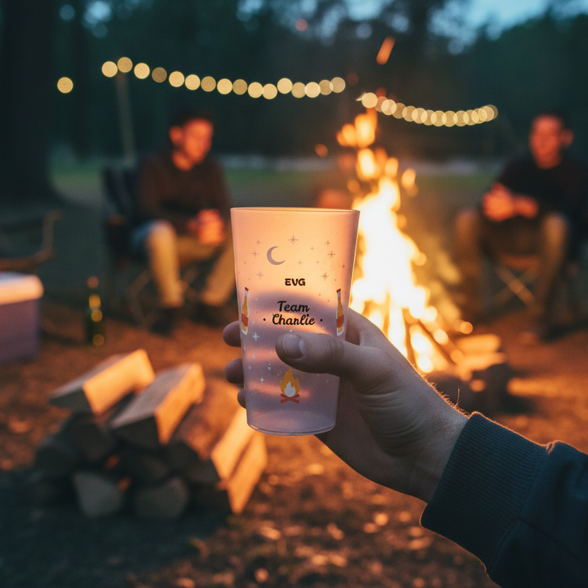 gobelet personnalise evg feu de camp