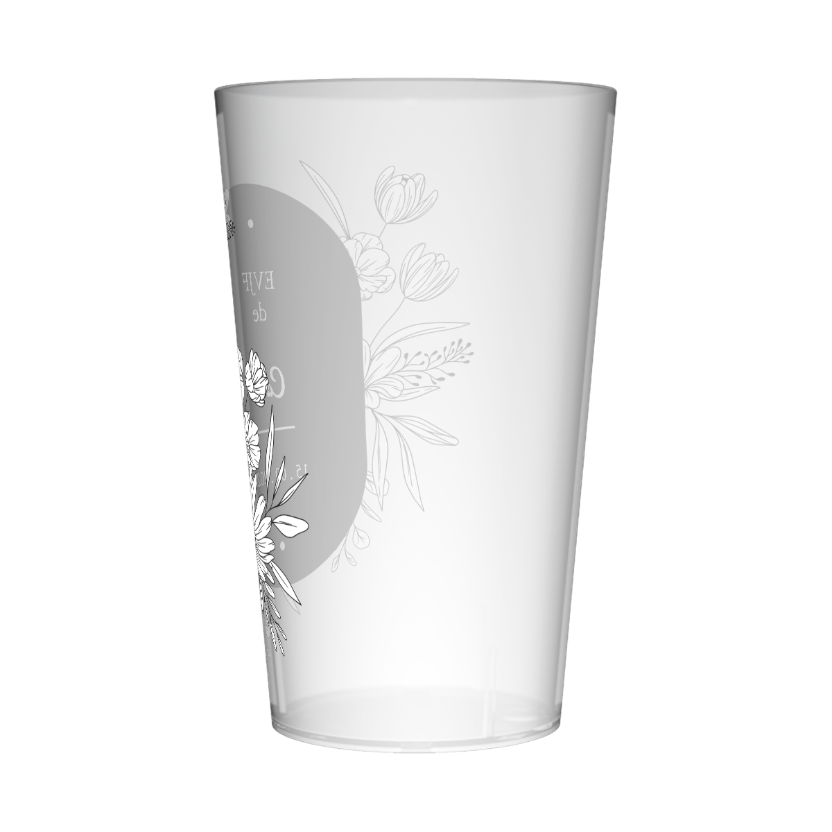 Gobelet personnalisé pour EVJF Noir & Blanc 2