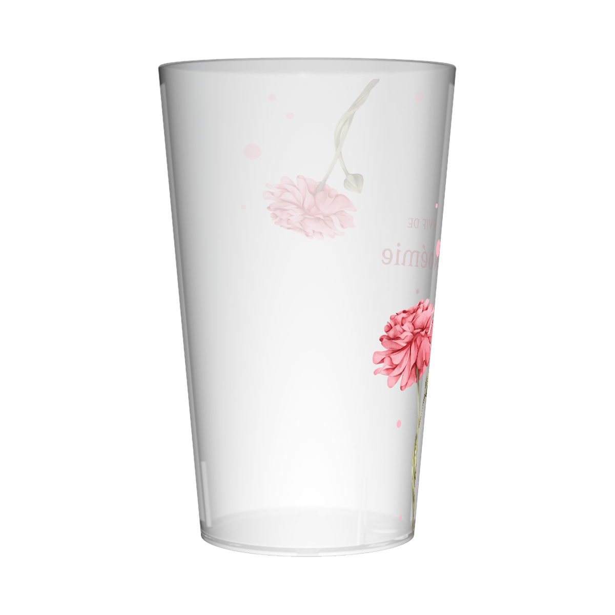 Gobelet personnalisé pour EVJF Oeillets roses 3
