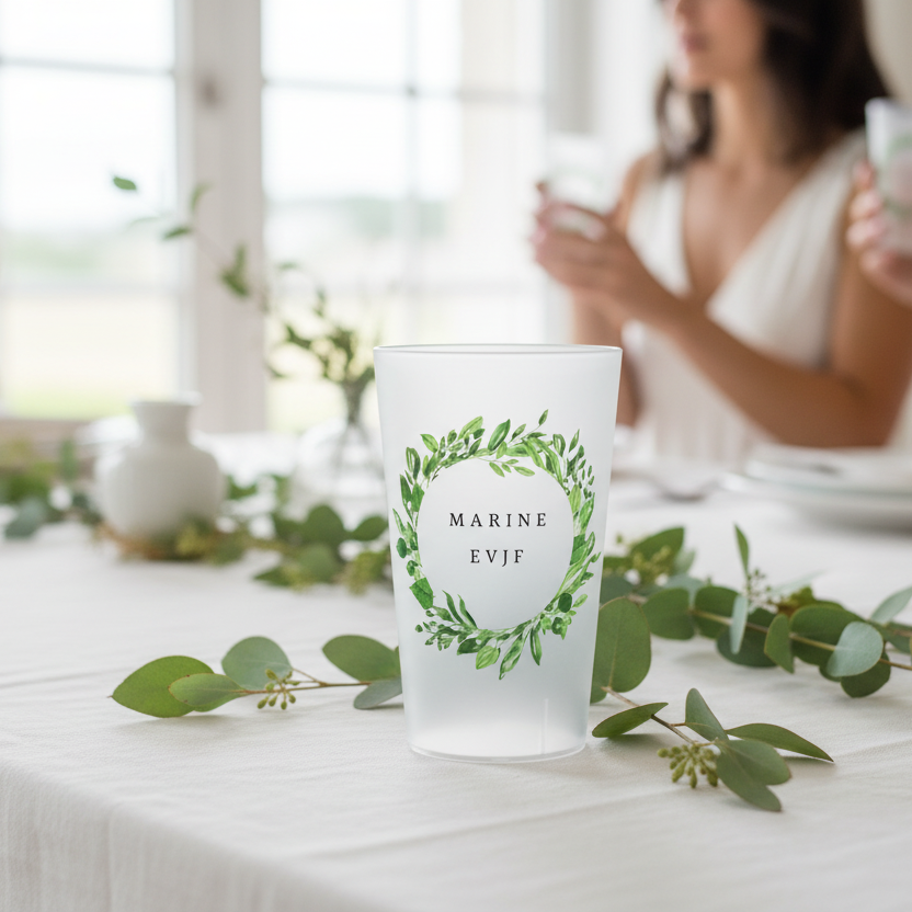 gobelet personnalise evjf couronne de fleurs