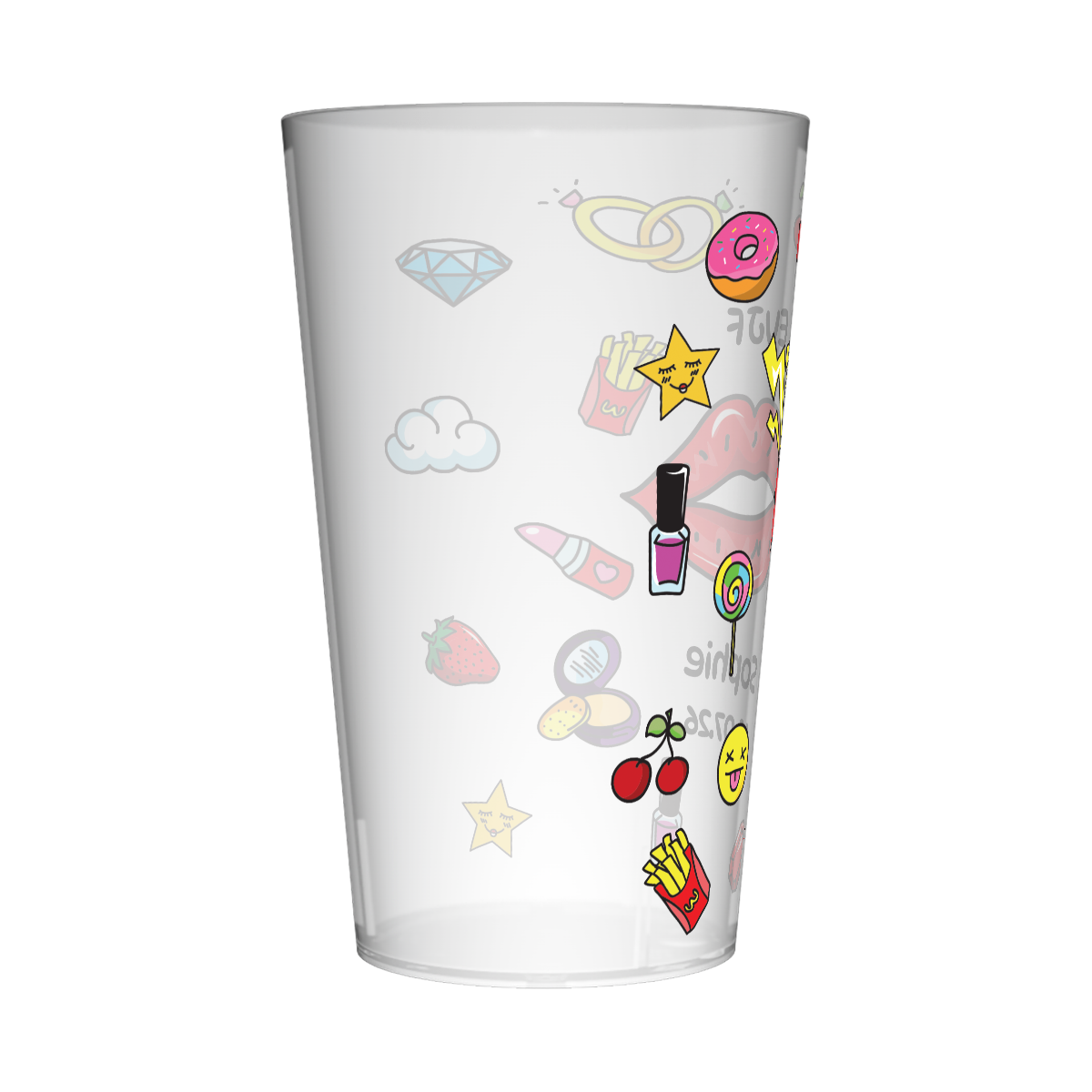 Gobelet personnalisé pour EVJF Emoticônes 3