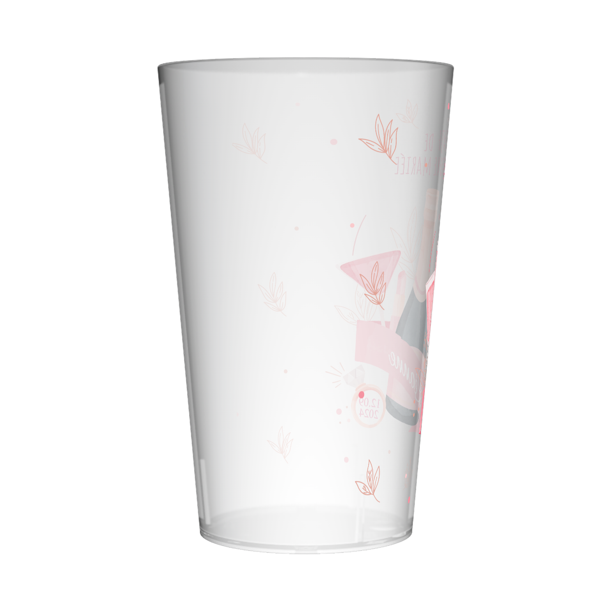 Gobelet personnalisé pour EVJF Champagne Rose 3