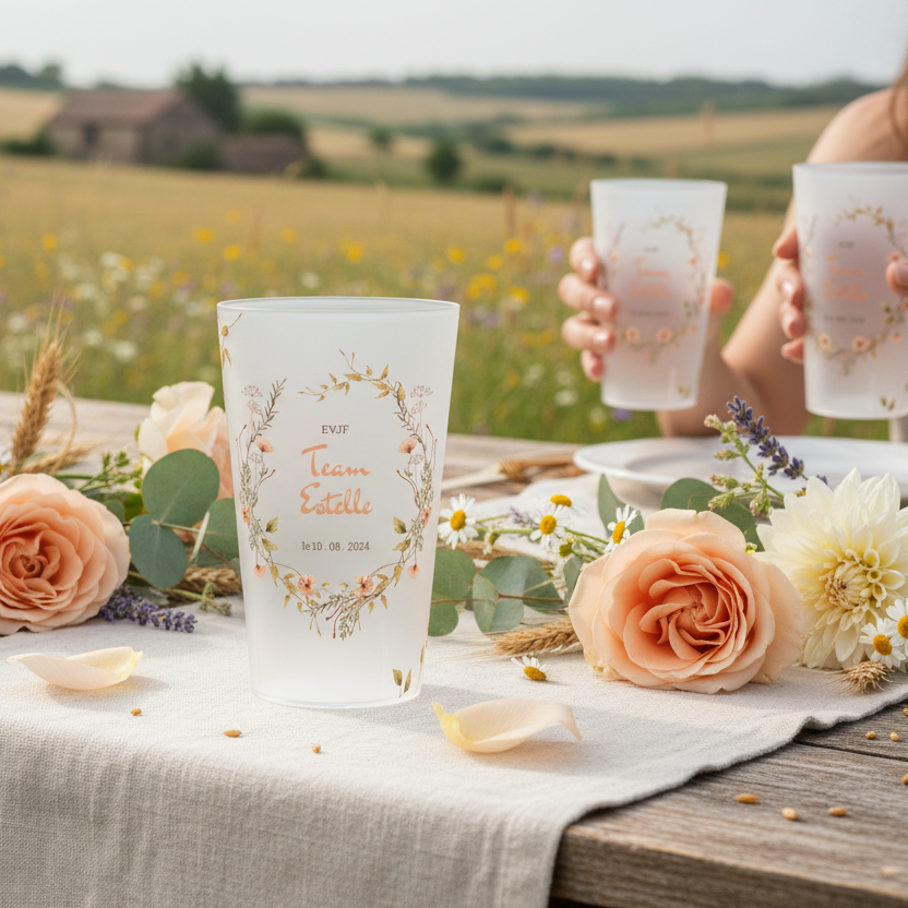 gobelet personnalise evjf champetre