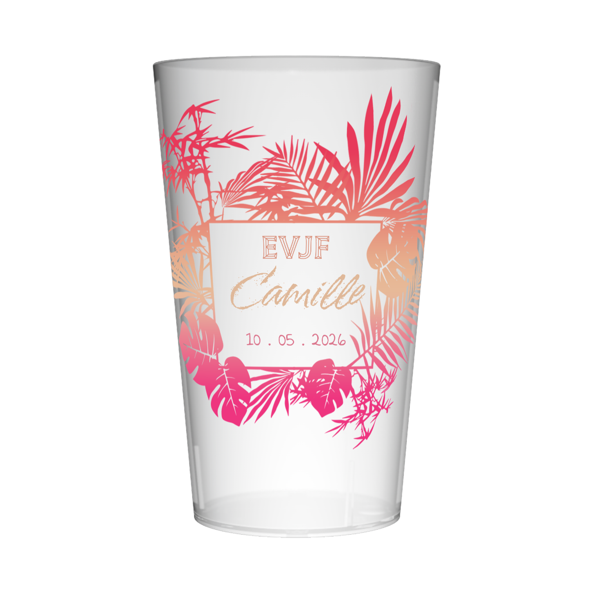Gobelet personnalisé pour EVJF Ibiza Rose