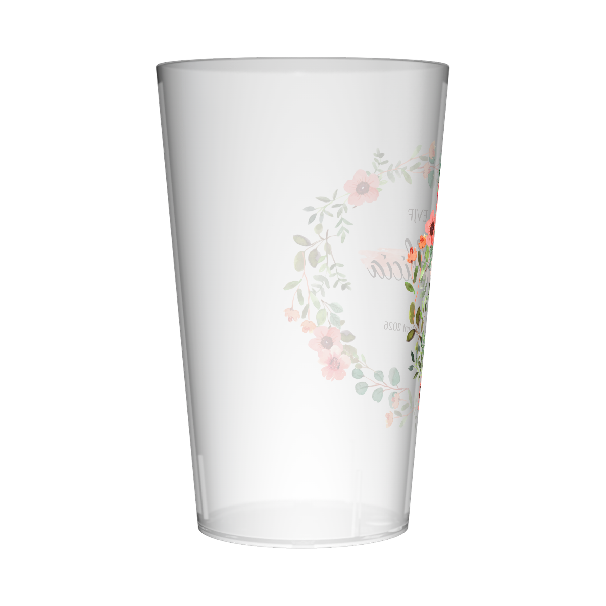 Gobelet personnalisé pour EVJF Fleurs Roses 3