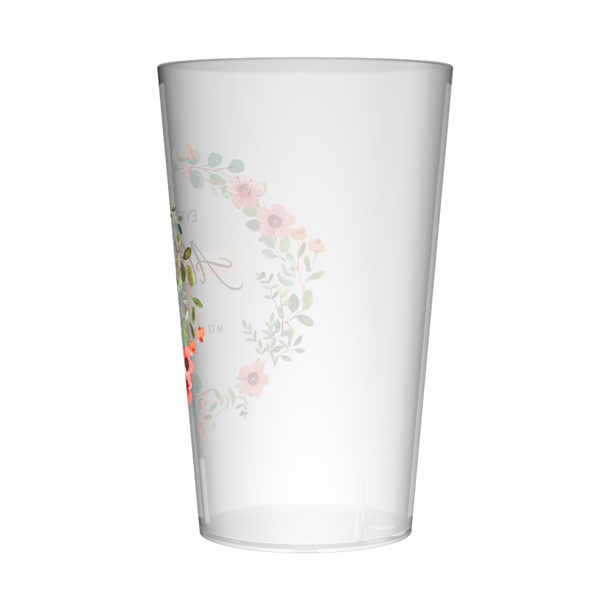 Gobelet personnalisé pour EVJF Fleurs Roses 2