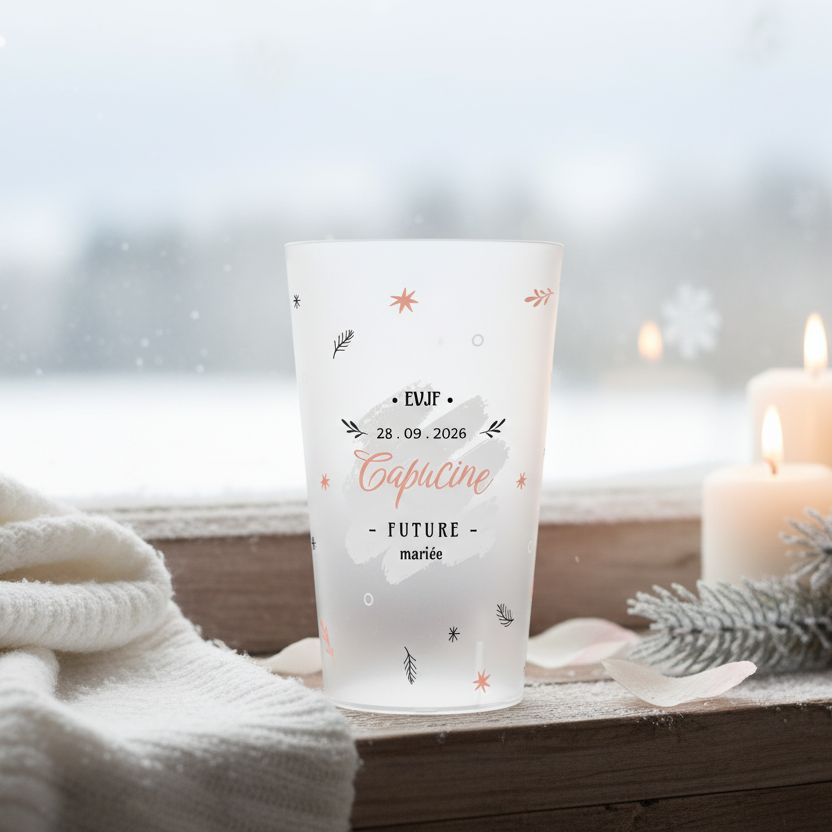 gobelet personnalise evjf plume ambiance