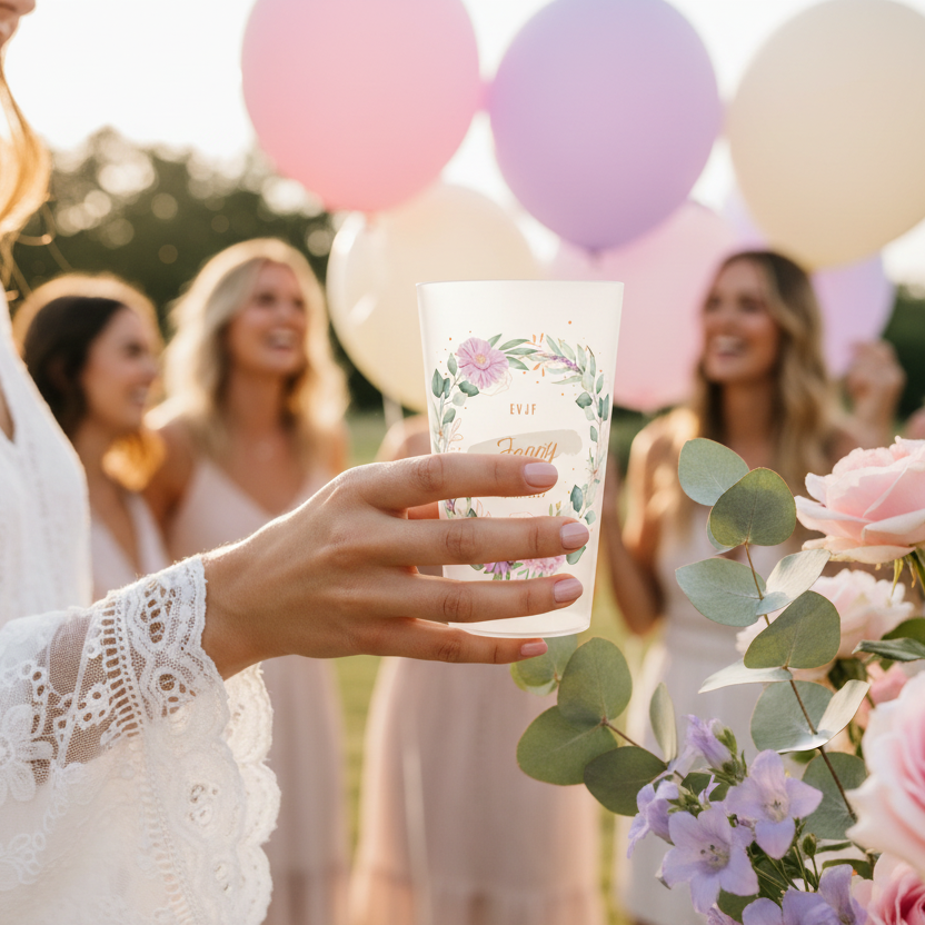 gobelet personnalise evjf couronne multicolores