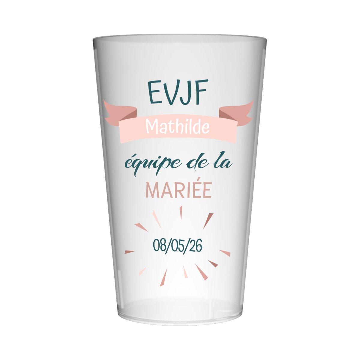 Gobelet personnalisé pour EVJF Team