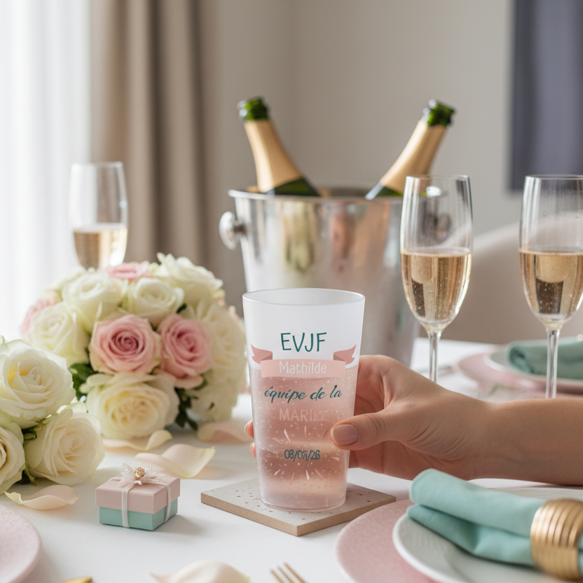 gobelet personnalise evjf team