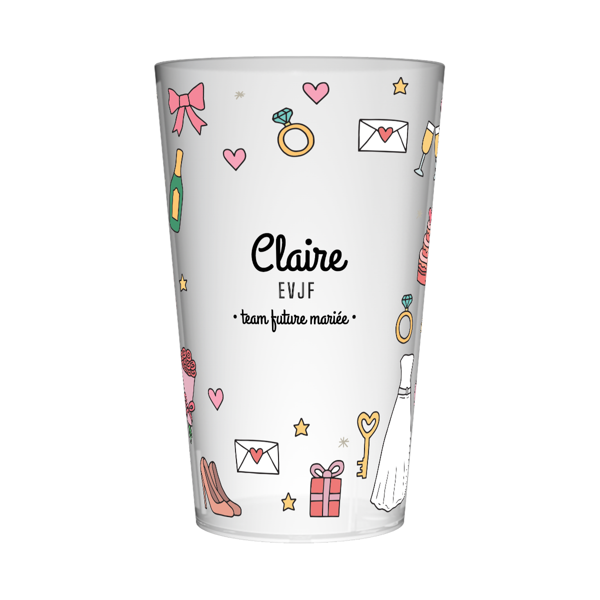 Gobelet personnalisé pour EVJF Eléments