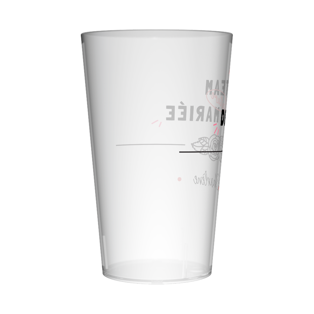 Gobelet personnalisé pour EVJF Rose 3