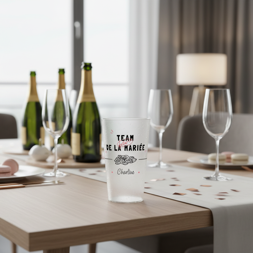 gobelet personnalise evjf rose