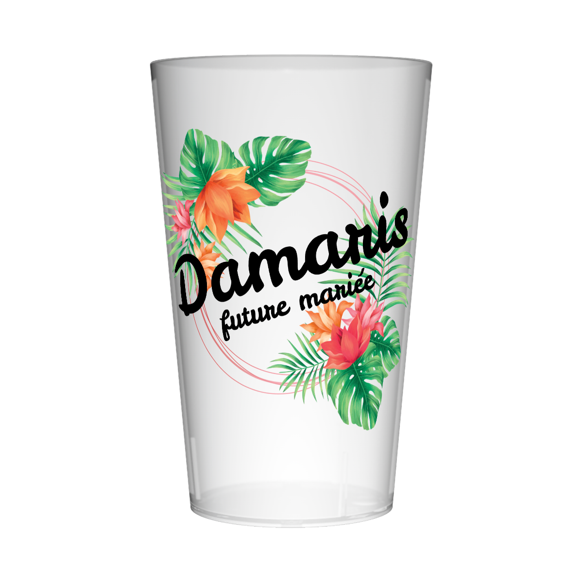 Gobelet personnalisé pour EVJF Tropique