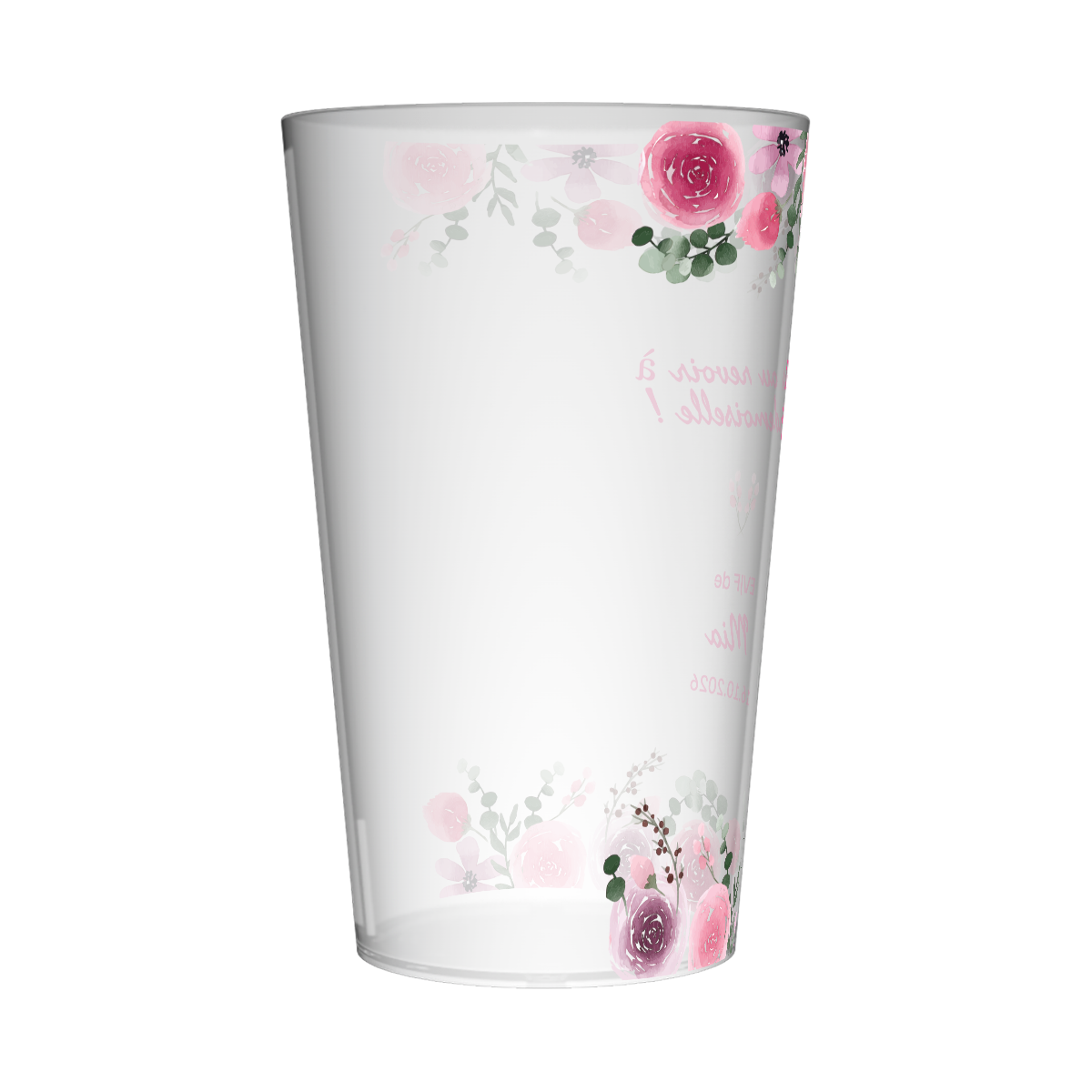 Gobelet personnalisé EVJF Roses 3