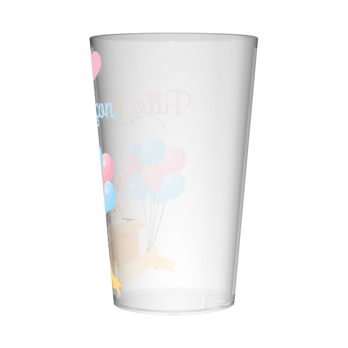 Gobelet personnalisé Gender Reveal Lapin 3
