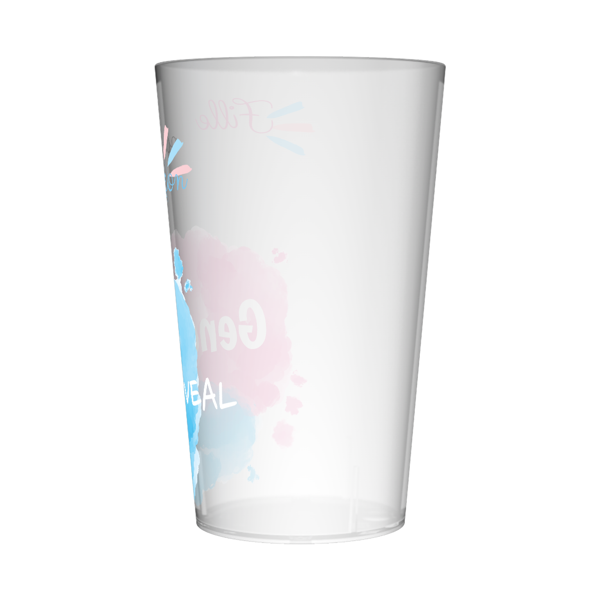 Gobelet personnalisé Gender Reveal Rose & Bleu 3