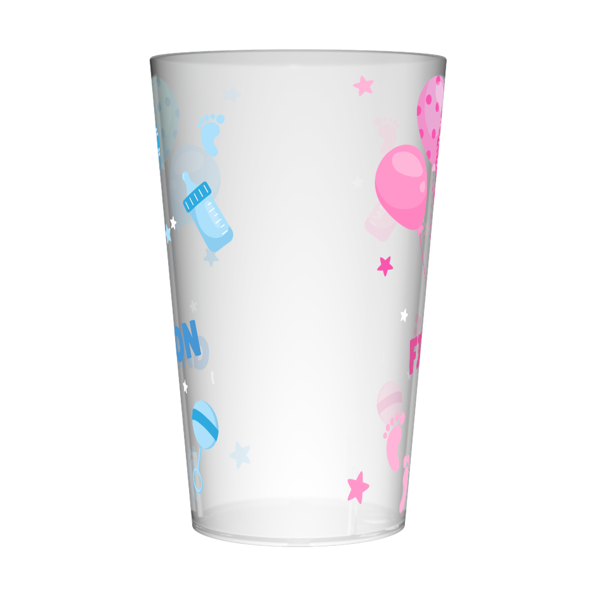 Gobelet personnalisé Gender Reveal Garçon & Fille 2
