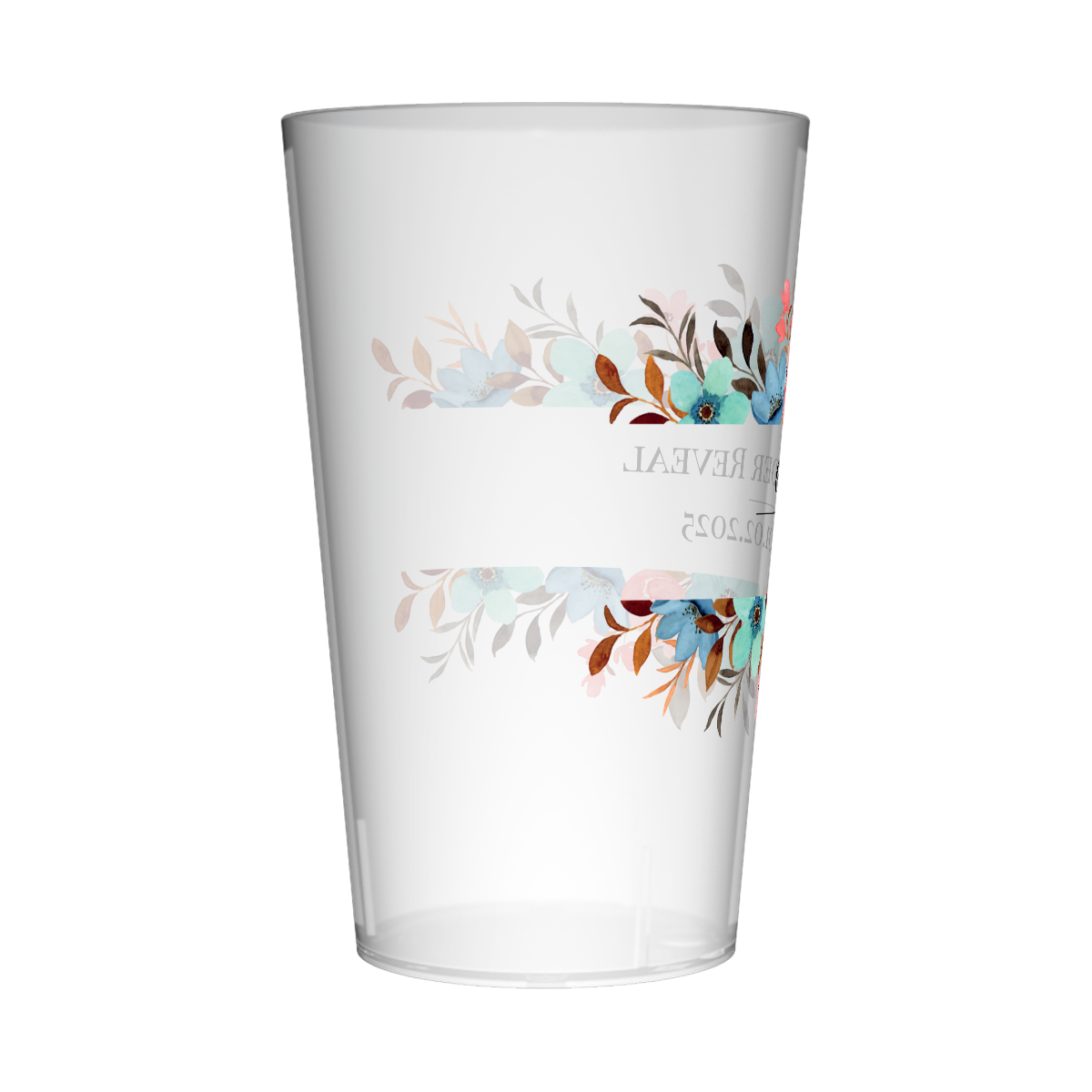 Gobelet personnalisé Gender Reveal Florale 2