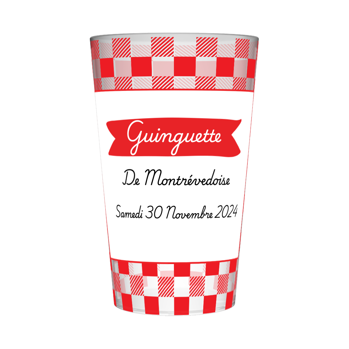 Gobelet personnalisé Guinguette Vichy