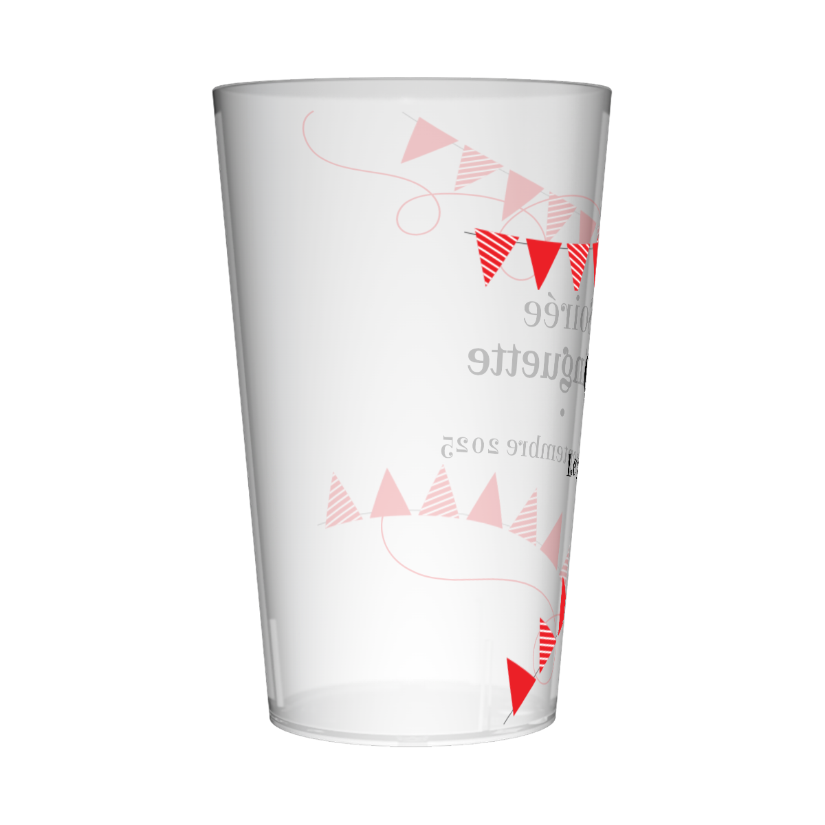 Gobelet personnalisé Guinguette Guirlande Rouge 2