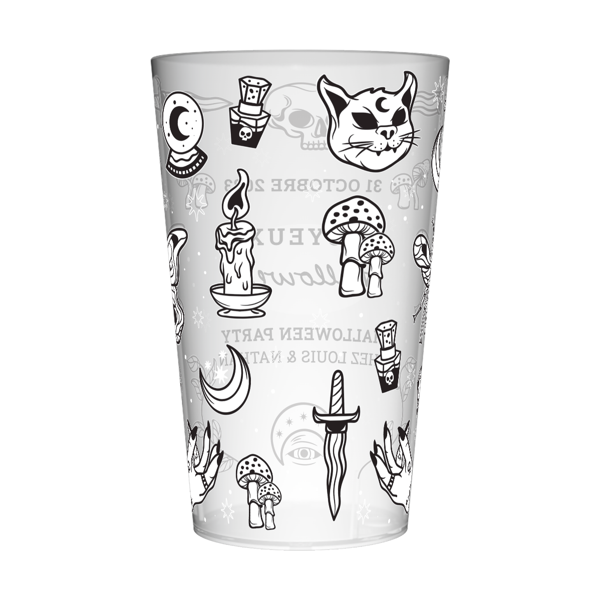 Gobelet personnalisé Halloween Black & White 3