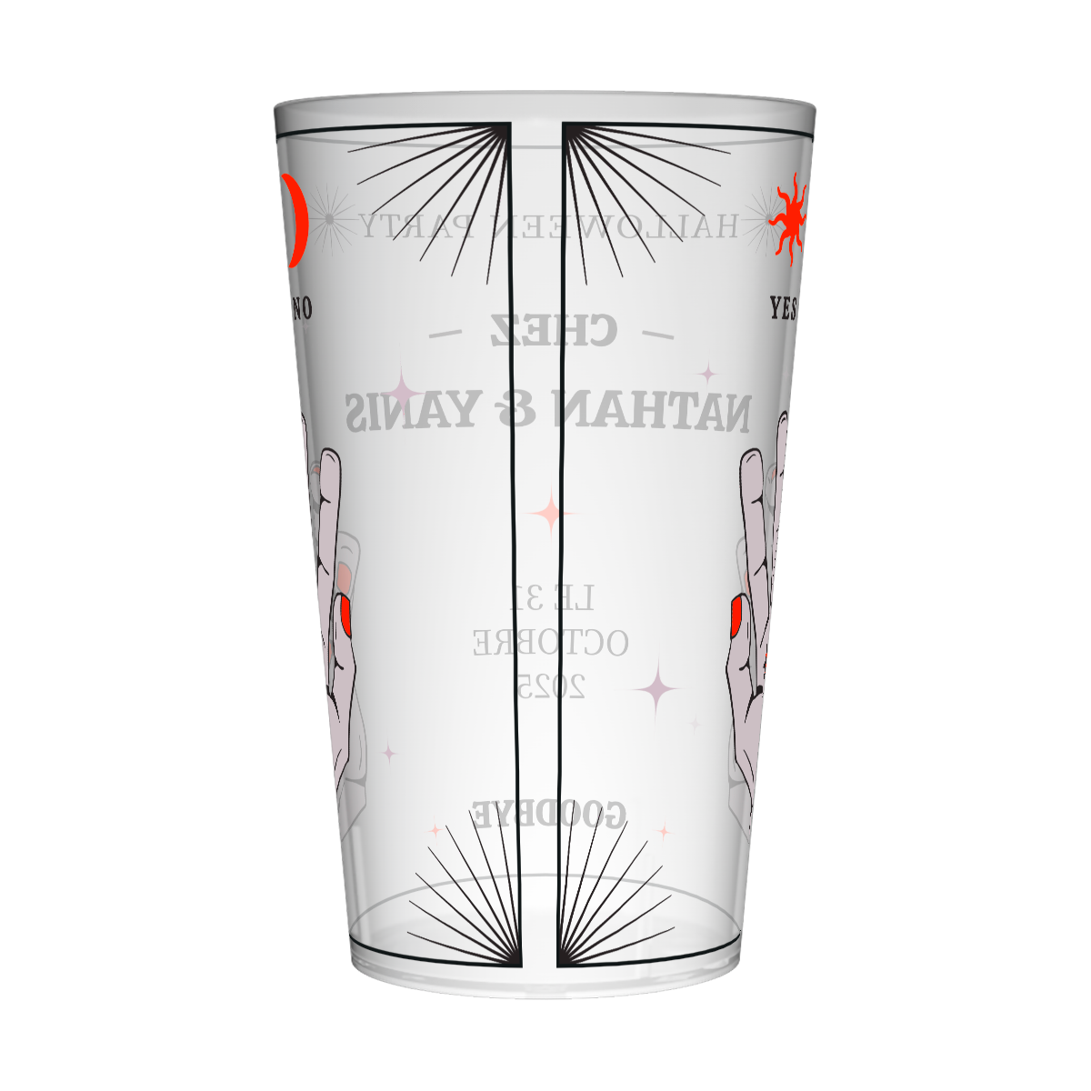 Gobelet personnalisé Halloween Mains 3