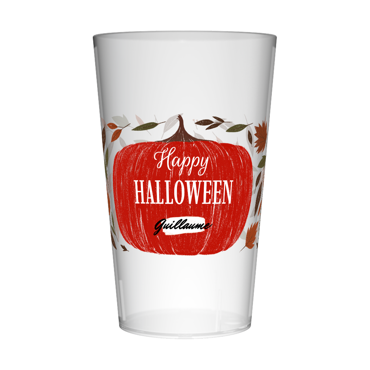 Gobelet personnalisé Halloween Potiron