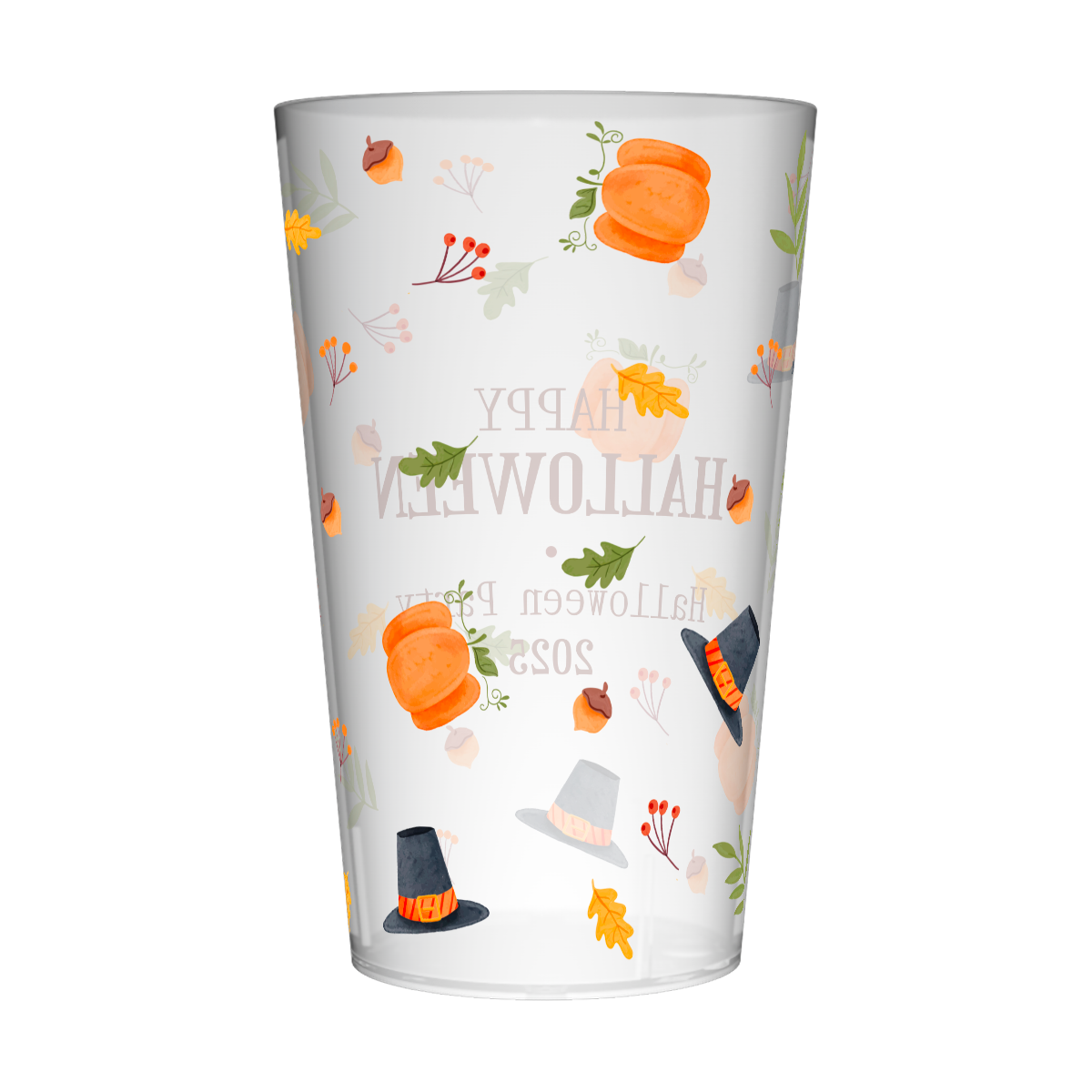 Gobelet personnalisé Halloween Chapeau & Citrouille 3