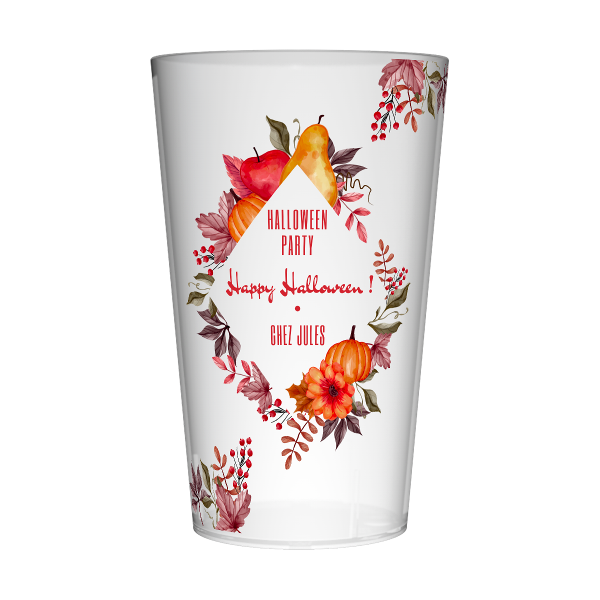 Gobelet personnalisé Halloween Feuilles