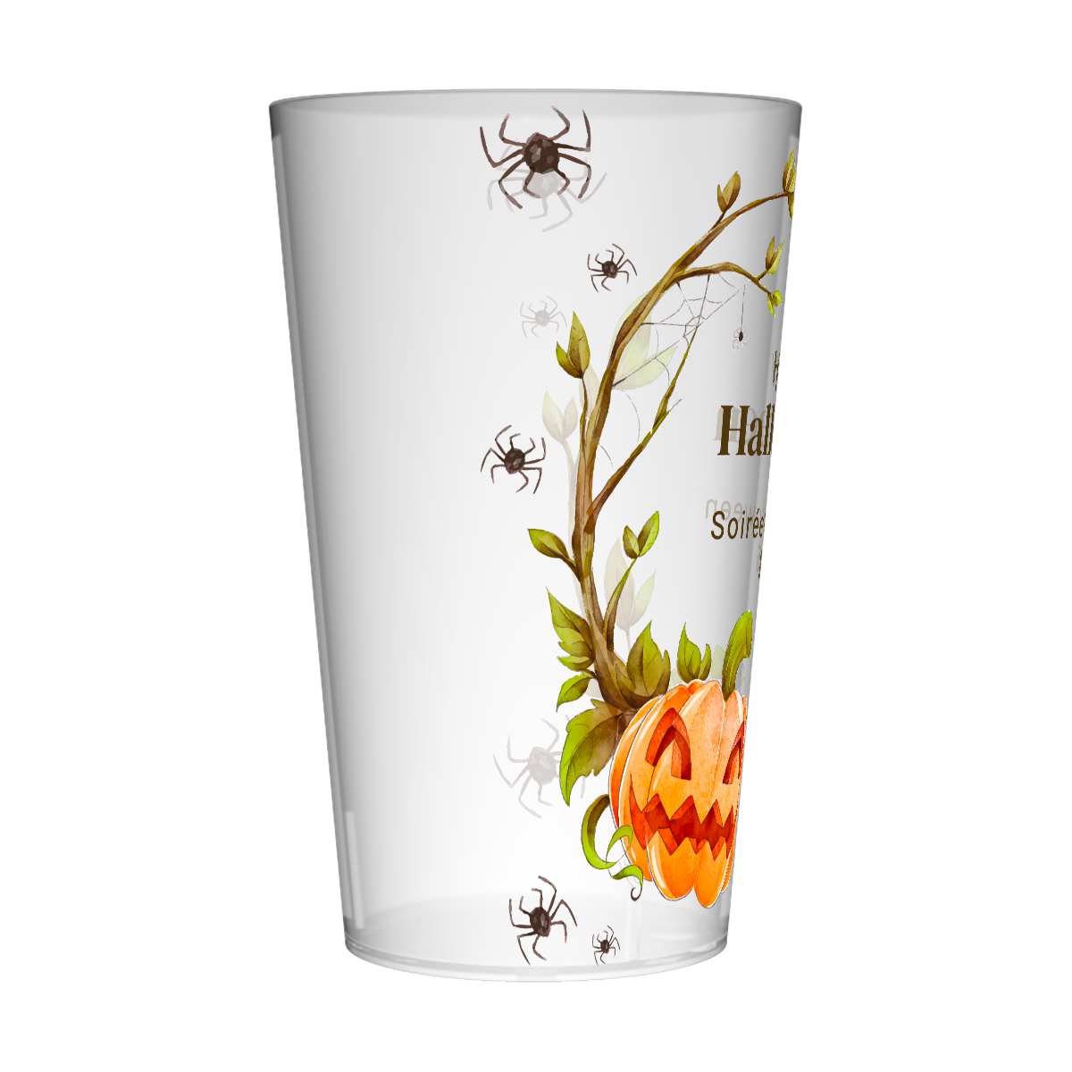Gobelet personnalisé Halloween Araignée & Citrouille 4